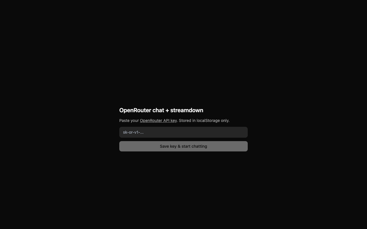 react-chat-streamdown
