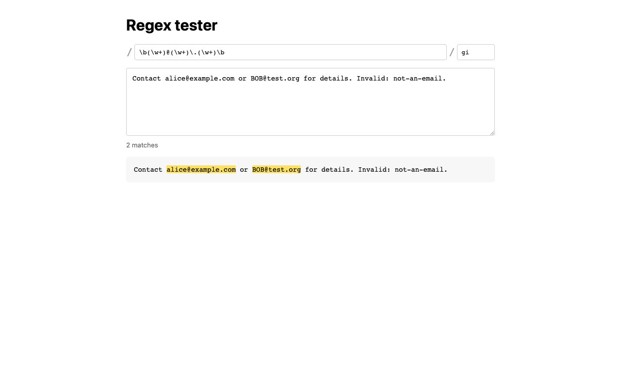 regex-tester